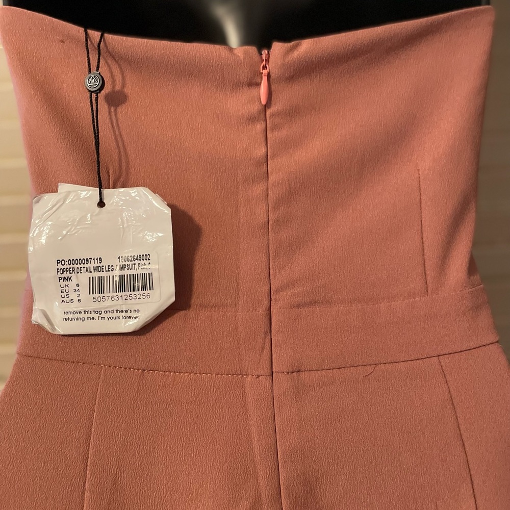 NWT | Missguided Pink Strapless Jumpsuit | 2 - Picture 13 of 13